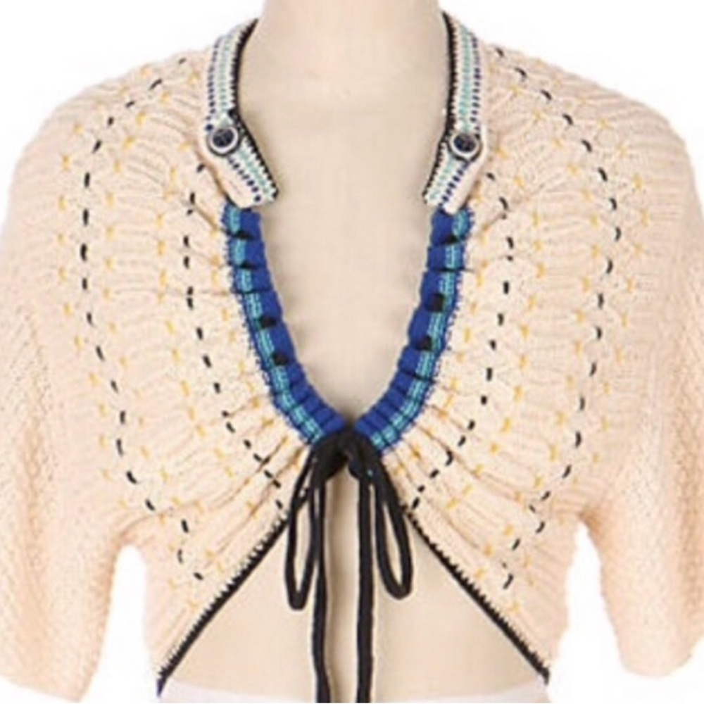 Anthropologie HWR Bolero Cropped Cardigan - M